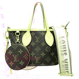 Louis Vuitton-Bolsa Louis Vuitton Neverfull BB-Marrom,Bege,Monograma