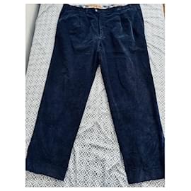 Burberry-Pants-Navy blue