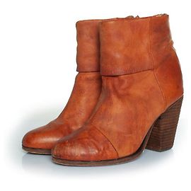 Rag & Bone, NY Newbury back zip ankle boots Brown