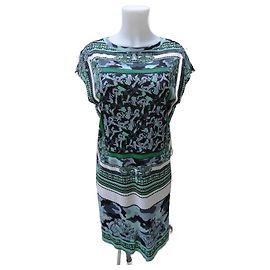 Versace Viscose Dress Multicolore Multiple colors