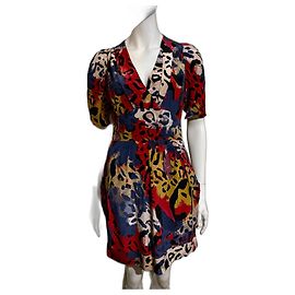 Diane Von Furstenberg Robe en soie colorée Sabine de DvF Multicolore