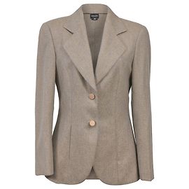 Giorgio Armani Single-Breasted Blazer in Beige Cashmere Beige
