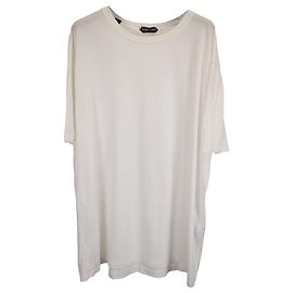 Camiseta de jersey Tom Ford en algodón blanco Blanco
