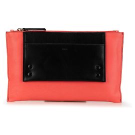Clutch Alice de couro rosa Chloé Preto Rosa