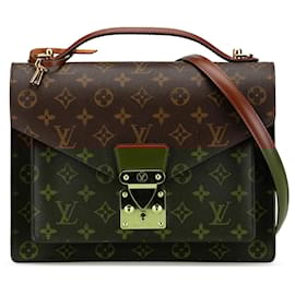 Louis Vuitton-Louis Vuitton Brown Monogram Monceau 28-Brown