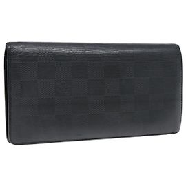 LOUIS VUITTON Cartera Brazza Damier Infini Negra N63010 Auth bs17104 Negro