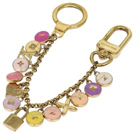 Louis Vuitton-LOUIS VUITTON Monogram Porte Cles Chainne Pastilles Charm M66172 LV Auth 85372-Golden