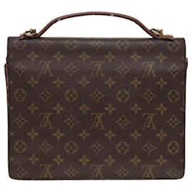 Louis Vuitton-LOUIS VUITTON Monogram Monceau 28 Hand Bag 2way M51185 LV Auth 86352-Monogram