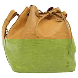 Louis Vuitton-LOUIS VUITTON Epi Petit Noe Shoulder Bag Yellow M44102 LV Auth 87926-Yellow