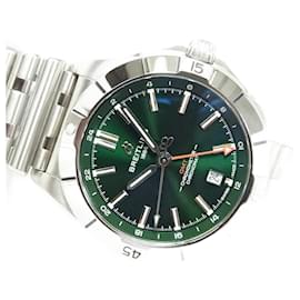 Breitling-BREITLING Chrono Mat Automatic GMT 40 MM green Mens-Silvery