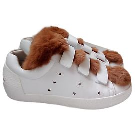 Ash Velcro Marron Blanc