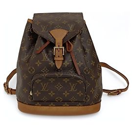 Louis Vuitton vintage backpack Montsouris Mini monogram Brown
