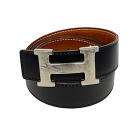 Hermès-Hermes Constance E Stamp Belt-Black