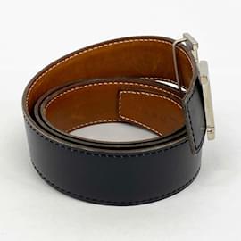 Hermès-Hermes Constance E Stamp Belt-Black