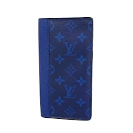 Louis Vuitton-Louis Vuitton Long Wallet Taigarama Portefeuille Brazza M30297-Blue