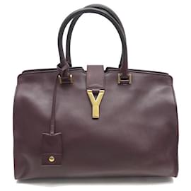SAC A MAIN YVES SAINT LAURENT LIGNE Y CHYC 311208 BORDEAUX HAND BAG PURSE Bordeaux