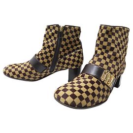 BOTAS DE CUERO LOUIS VUITTON DAMIER SAUVAGE LOCK 39 Otro