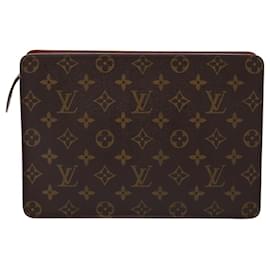 Louis Vuitton-LOUIS VUITTON Monogram Pochette Homme Clutch Bag M51795 LV Auth 88008A-Monogram