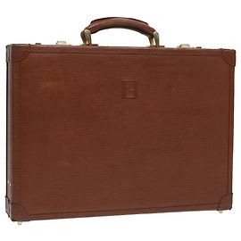 Bolsa de negócios FENDI em couro marrom Auth yk14372 Marrom