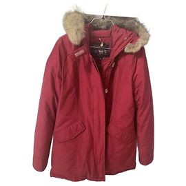 Woolrich Parka Red Cotton Red