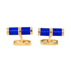 Bulgari Bvlgari Manschettenknöpfe aus Lapislazuli in 18K Gelbgold Gelb