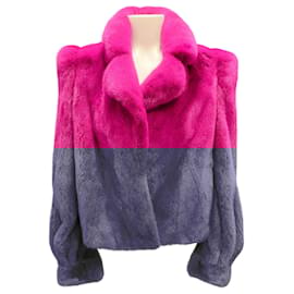 Autre Marque-CO Magenta Mink Fur Jacket-Purple