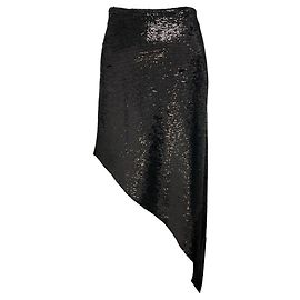 IRO Black 2018 Notrea Sequined Asymmetric Skirt Black