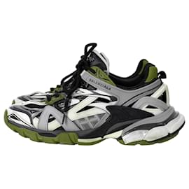 Balenciaga-Balenciaga Track. 2 Sneakers in Black Red Polyurethane-Black