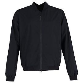 Herno Zip-Up with Pockets Bomber Jacket in Black Polyester Black