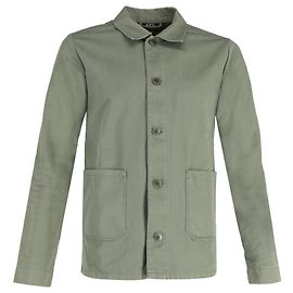 Apc  A.P.C. Button Down with Pockets Jacket in Green Cotton Green