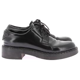 Prada-Prada flats T.EU 38 Leather-Black