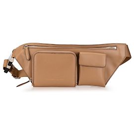 Stella Mc Cartney Stella McCartney Brown Faux Leather Zipit Belt Bag Brown Light brown