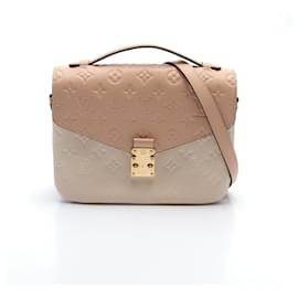 Louis Vuitton-Louis Vuitton Pochette Metis MM Handbag-Pink,Cream