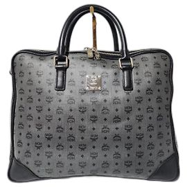 Sac à dos pour ordinateur portable MCM Visetos Gris/Noir Noir Gris