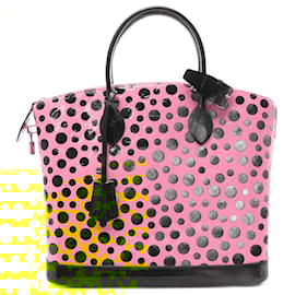 Louis Vuitton-Louis Vuitton Lockit MM Handbag-Black,Yellow
