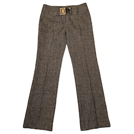 Dolce & Gabbana-Wool pants for women  Dolce & Gabbana-Brown