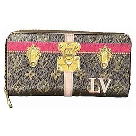 Portefeuille Zippy Trunk d'été Monogram Louis Vuitton Marron Monogramme