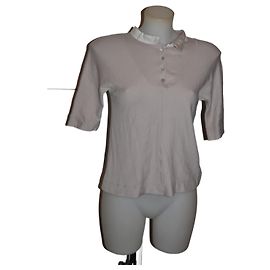 Pull Fabiana Filippi en soie et coton beige taille 42 Beige