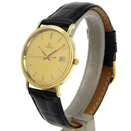Omega-OMEGA 18K Yellow Gold Quartz Wristwatch-Other