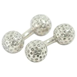 Hermès-Hermes Silver 925 Golf Ball Cufflinks-Other