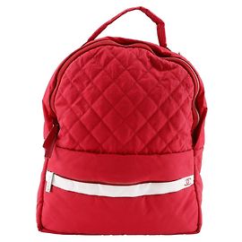 Chanel Coco Mark Backpack in Red Nylon Red