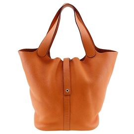 Hermès Bolso Hermes Picotin Lock GM Naranja