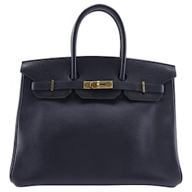Hermès-Hermes Birkin 35 Handbag-Black