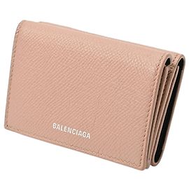 Balenciaga Tri-fold Geldbörse in Pink Beige Beige