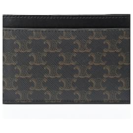 Céline-Celine Black Card Holder Case-Black