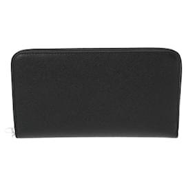 Bulgari-Bvlgari Black Calfskin Long Wallet-Black