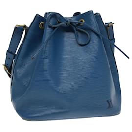Louis Vuitton-LOUIS VUITTON Epi Petit Noe Shoulder Bag Blue M44105 LV Auth 89334-Blue