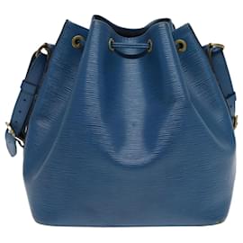 Louis Vuitton-LOUIS VUITTON Epi Petit Noe Shoulder Bag Blue M44105 LV Auth 89334-Blue
