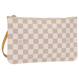 Louis Vuitton-LOUIS VUITTON Damier Azur Neverfull MM Pouch Pouch LV Auth 88330-Other