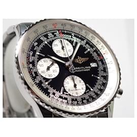 Breitling-BREITLING Old Navitimer black Dial Bracelet Specification A13322 Genuine goods Mens-Silvery